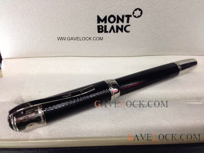 Buy Copy MontBlanc Jules Verne Rollerball Pen Black Barrel